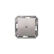 Plaque vierge 55x55mm en aluminium métallisé Siemens Delta miro 5TG1250