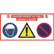 Plaque viso - Défense d'entrer - 800 x 400 mm - PAKI800CHA
