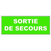 Plaque Viso Sortie de secours - 320 x 120 mm - LPR33