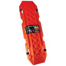 Carplus - 2x Plaques de desenlisement tout terrain sable neige boue 121x35cm