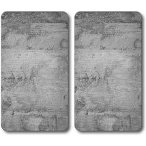 Plaques de protection en verre pour le poêle, 2 pièces, verre trempé Kesper