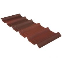 Dalles d'onde pour les toits Onduline s brown - brown