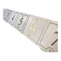 Comptoir Des Pierres - Plaques Signalétiques de 0 à 99 - Numéro de Rue Personnalisables en Pierre Naturelle : Chassagne Beauharnais Adouci