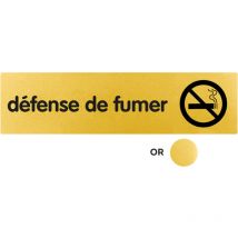 Novap - Plaque de porte Défense de fumer - Classique or 170x45mm - 4490366