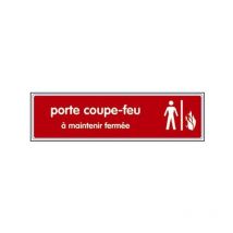 Novap - Plaque signalisation 170 x 40mm plexiglass couleur 425 entree interdi