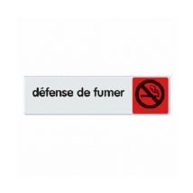 Plaquette signalétique série 'Plexiglas couleur' - 'Défense de fumer'