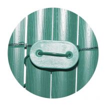 Sodipa - Plaquettes + fil de fixation brise-vue et canisses (Lot de 120) Vert