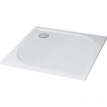 Ondee - Plato de ducha hestia - Antideslizante - Resina - Blanco - Extra-plano - 80x100cm
