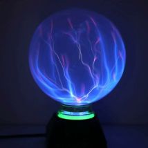 Plasma Ball Lampe Magisches Licht Plasma Licht 5 Zoll Globus statisch blau Licht Berührung
