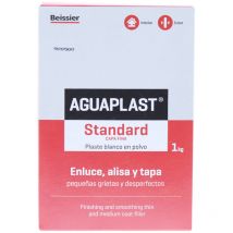 Aguaplast - Plaste En Polvo 1kg Blanco Uso Interior Exterior Reparación Paredes Techos Beissier