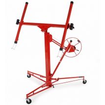 Plasterboard lifter - board lifter, plasterboard hoist, drywall lift - red