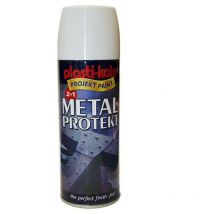 Plastikote - Metal Protekt Spray Gloss White 400ml