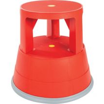 Red Plastic Kick Stool - Lincoln