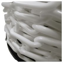Securefix Direct - Plastic Safety Barrier Chain Fence 25M 6MM White (Decorative Garden Drive)