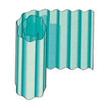 Plastica ondulata neutra sp 0,63 mm. h. 75 cm. Prezzo per 1 metro quadro (75x133 cm.)