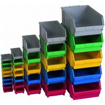 Plastikbox 1A Qualität, Nr. 6542 Gr.4, B200xH150xT335/300 mm, gelb