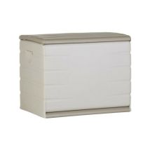 Plastiken - Coffre 260l Intérieur/extérieur Fonctionnel Et Esthétique Cadenassable Avec Roulettes Beige