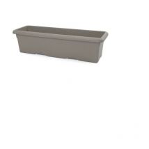 Jardiniere rectangulaire - 60 x 33 cm - Taupe - Plastiken
