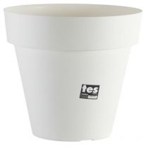 PLASTIKEN Pot de fleurs Tes - 48 cm - Blanc