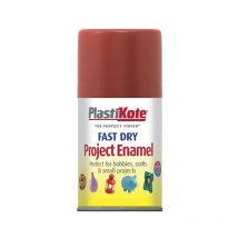 Plastikote - Fast Dry Enamel Aerosol Nut Brown 100ml PKT112S
