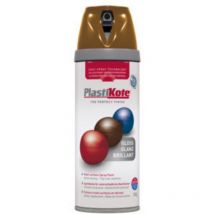 Plastikote - Twist & Spray Gloss Chestnut Brown 400ml