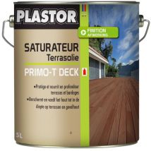 Plastor - Saturateur Primo-T Deck à Base d'Huile Naturelle Couleur: Teck - Conditionnement: 5L