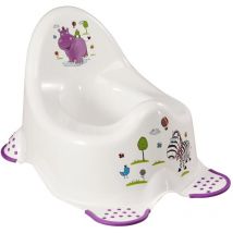 Keeeper - Hippo Potty, 18 mois à 3 ans, antidérapant, blanc