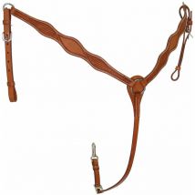 Plastron en cuir en forme de triple S avec décoration de basket-ball et boucles en acier inoxydable
