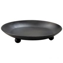 Plat à bougie en fer pour bougie Bougeoir décoratif Support à bougie en métal Plateau à bougie parfumée