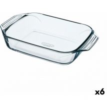 Pyrex - Plat à four irrésistible verre transparent rectangulaire 31,5 x 19,7 x 6,4 cm (6 pièces)
