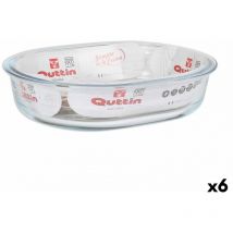 Plat à four Quttin verre ovale 1,5 l 23,7 x 18,8 cm (6 pièces)