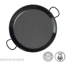 Vaello Campos - Poêle à Paella Traditionnelle En Acier Émaillé Ø55cm (16 Personnes). Vaello