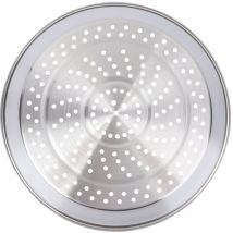 Plat à vapeur en acier inoxydable avec trous, grille épaisse pour cuiseur vapeur, assiette pour aliments, ustensiles de cuisine (pour wok de 30 cm)