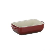 Auflaufform Malin 37,5x22x5cm rot/beige