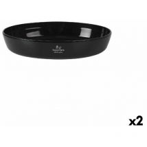 Santa Clara - Plat à four silicone glass de borosilicate oval 30 x 21 x 6,5 cm (2 pièces)