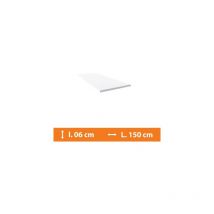 Direct Fenêtres - Plat pvc Blanc - L.150 x l.6cm - Blanc
