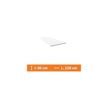 Direct Fenêtres - Plat pvc Blanc - L.220 x l.6cm - Blanc