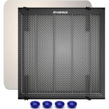 Atomstack - Honeycomb Table de travail pour machine à graver laser, protection de bureau, table en nid d'abeille, protection laser, 400 x 400 x 22