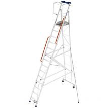 Escabeau roulant 14 marches - Hauteur max. de travail 5.56M - ERM-14