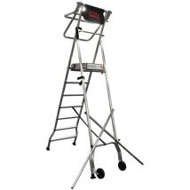 L'echelle Europeenne - Plateforme roulante pliable escabeau pir 6 marches 3,44 m geeko.bat