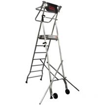 L'echelle Europeenne - Plateforme roulante pliable escabeau pir 2 marches 2,48 m geeko.bat