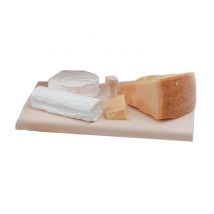 Planche à découper – Plateau à fromage en bois de hêtre – 34 cm x 22 cm – Poignée de transport