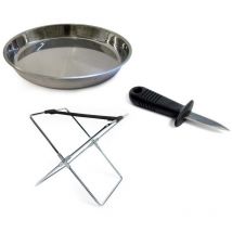 Saveur Et Degustation - Plateau avec support et couteau à huitres