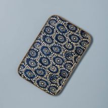 Chehoma - Plateau Bangalore fer bleu 20x30cm