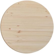 Plateau rond en pin 75 cm Épaisseur 1,6 cm