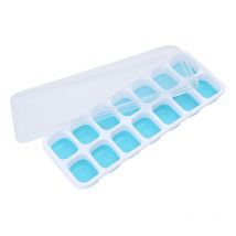Ensoleille - Plateau de congélation en Silicone pour bébé avec Couvercle, 4 Paquets Bac à glaçons, Congélation Bébé Food Rangement Nourriture pour