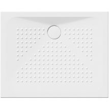 Plateau de douche en céramique rectangulaire 100x80x4cm, blanc ExtraGlaze