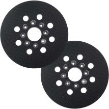 Plateau de ponçage - 125 mm - Compatible avec Bosch pex 220 a,gex 125-1 ae,pex 220 ae, Skil 7402/7490 - 2 pièces