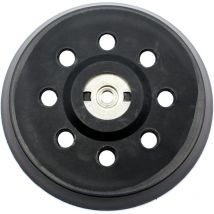 Plateau à poncer auto-agrippant, 125mm Plateau de Ponçage, Plateau pour Metabo sxe 325 Intec 425 Turbotec 631220000 (Noir)