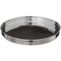 Plateau de présentation en Inox martelé d 35 cm Secret De Gourmet